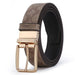 Leather belts for men with buckle