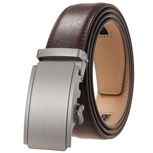 Leather belts for men with buckle