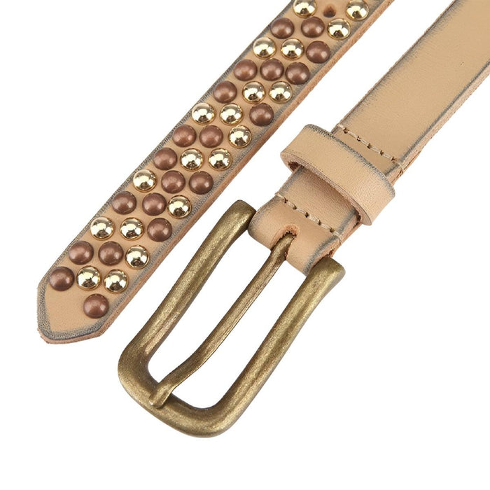 Modern Studded Gold Belt For Women, Mona Model