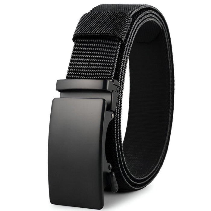 Men's Elastic Canvas Belt with Automatic Buckle