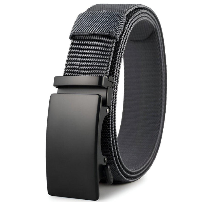 Men's Elastic Canvas Belt with Automatic Buckle