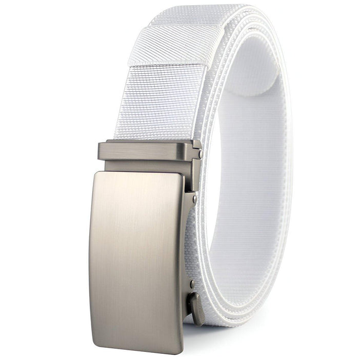 Men's Elastic Canvas Belt with Automatic Buckle