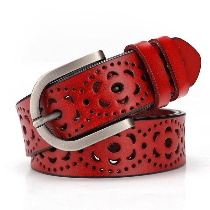 Openwork Fashion Leather Belt For Women, Eteri Model