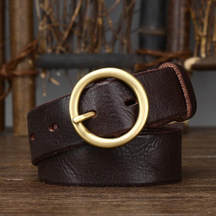 Leather Belt, Aged Look, For Women, Pooja Model