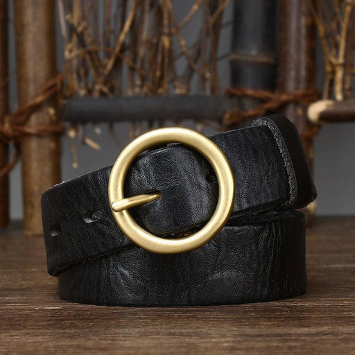 Leather Belt, Aged Look, For Women, Pooja Model