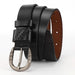 Leather Belt With Openwork Details For Women, Dina Model