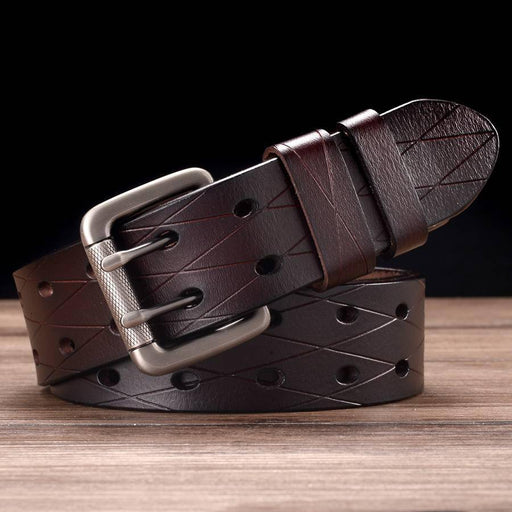 Brown leather belts for women