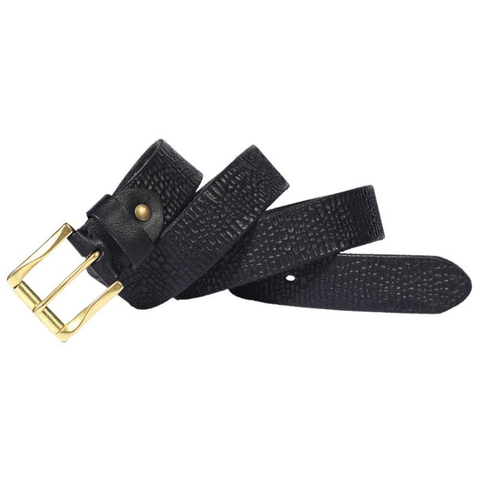 Formal leather belts for men