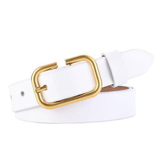 Retro Smooth Leather Belt For Women, Betty Model