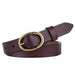 Retro Smooth Leather Belt For Women, Angela Model