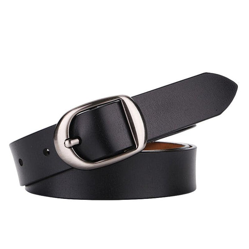 Smooth Leather Belt For Women With Chic Buckle, Karen Model