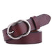 Smooth Leather Belt For Women With Retro Buckle, Erin Model