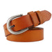 Leather Belt For Women With Star Decor Buckle, Shani Model