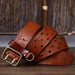 Casual leather belt