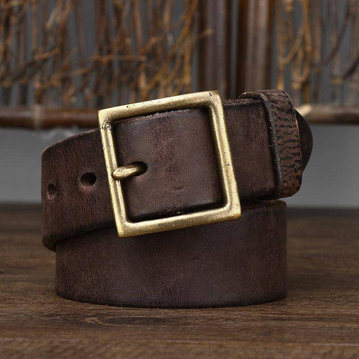 High-quality leather belts for men