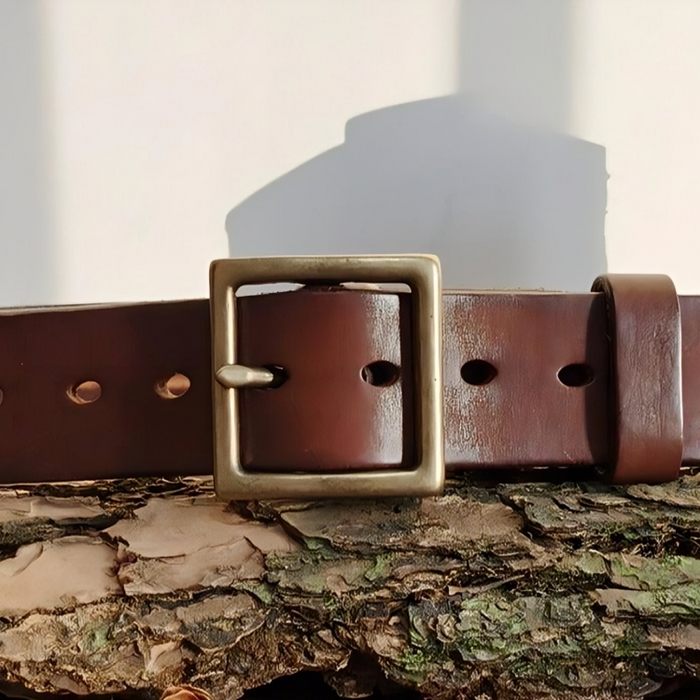 Durable leather belts for men