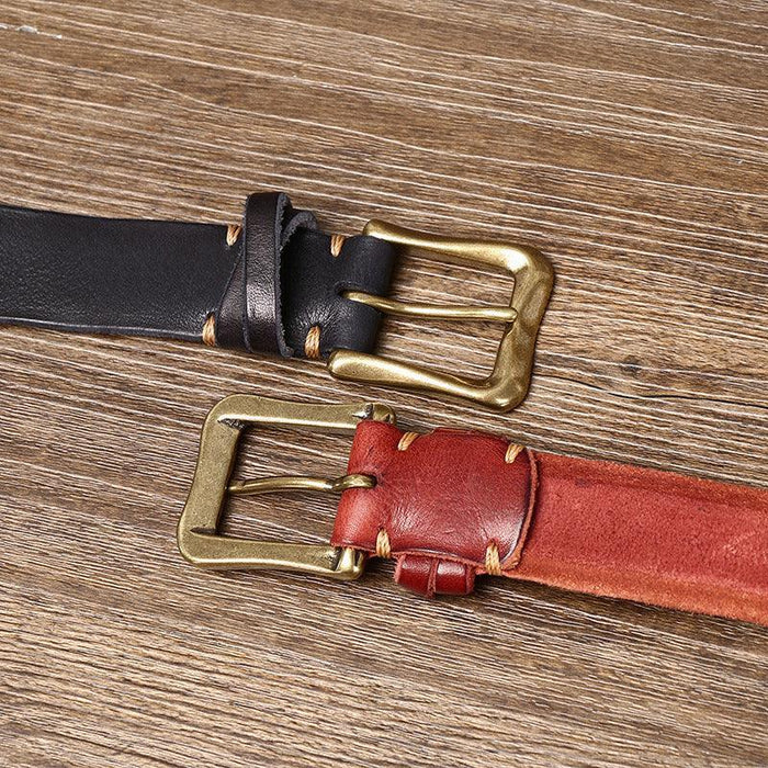 Leather Belt For Women With An Aged Effect, Aishwarya Model