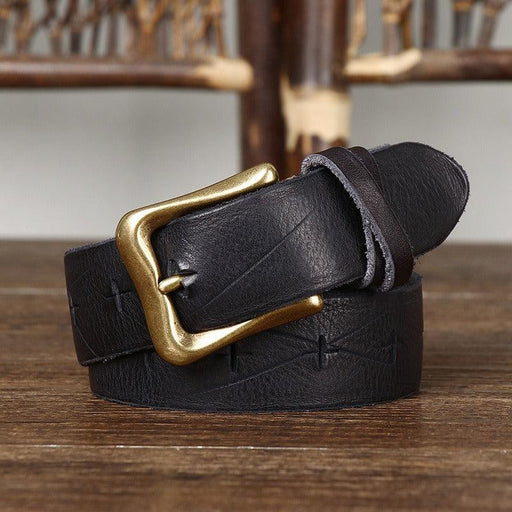 Leather Belt For Women With An Aged Effect, Aishwarya Model