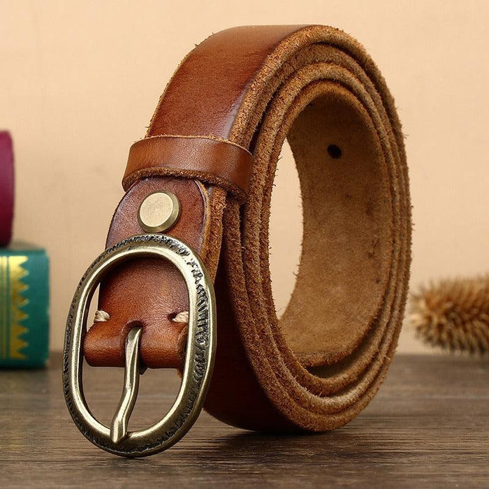 Unique Classic Leather Belt For Women, Anjali Model