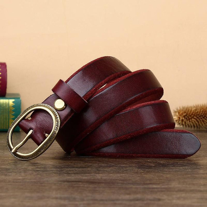 Unique Classic Leather Belt For Women, Anjali Model