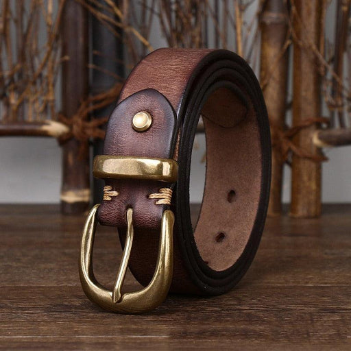 Handmade Leather Belt For Women, Cafatia Model