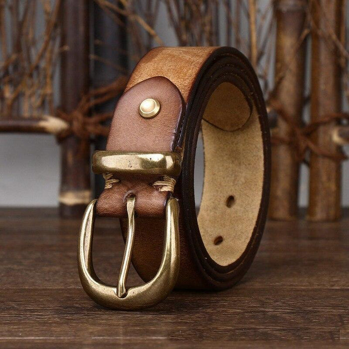 Handmade Leather Belt For Women, Cafatia Model