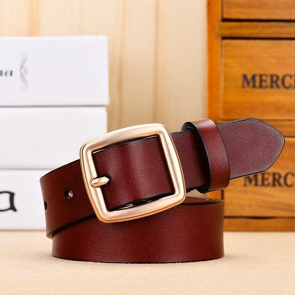 Minimalist Leather Belt For Women, Endzela Model