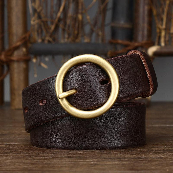 Sophisticated Leather Belt For Women, Hasti Model