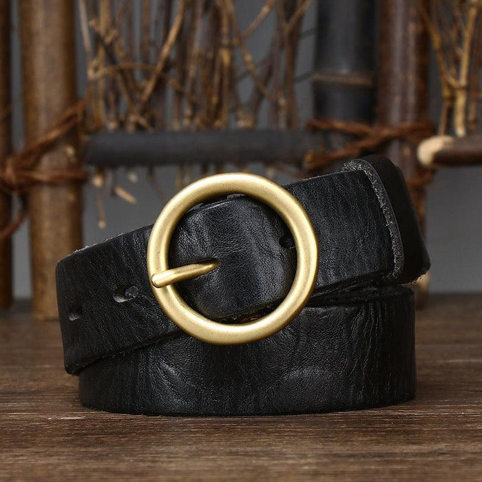 Sophisticated Leather Belt For Women, Hasti Model