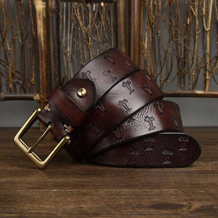 Premium leather belt for women