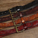Artistic leather belt for women