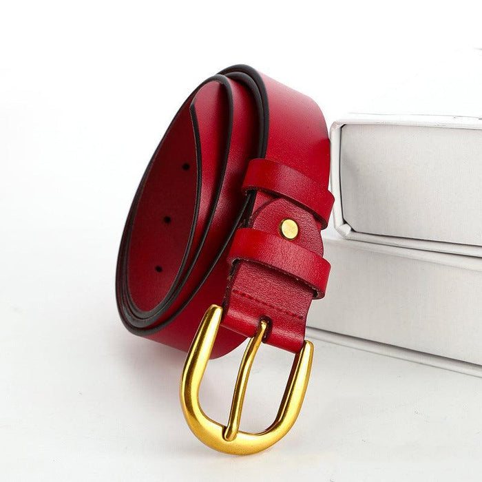 Luxury Office Leather Belt For Women, Kathryn Model