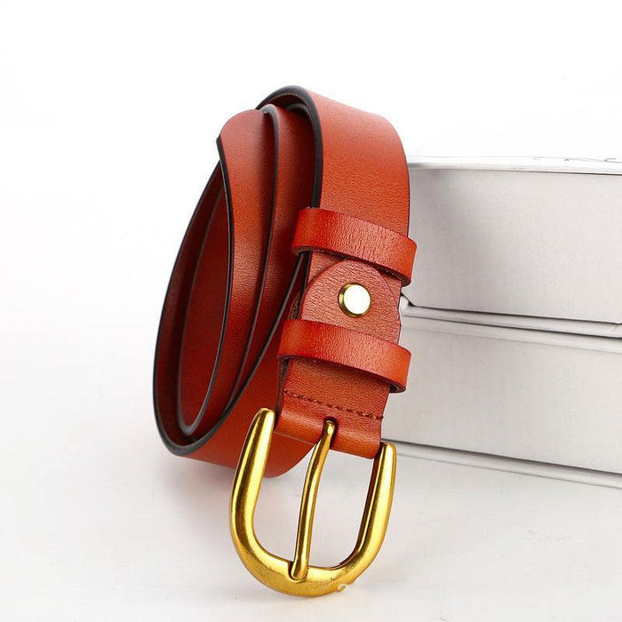 Double buckle belts for women