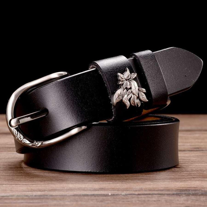 Sophisticated Leather Belt For Women, Natalia Model