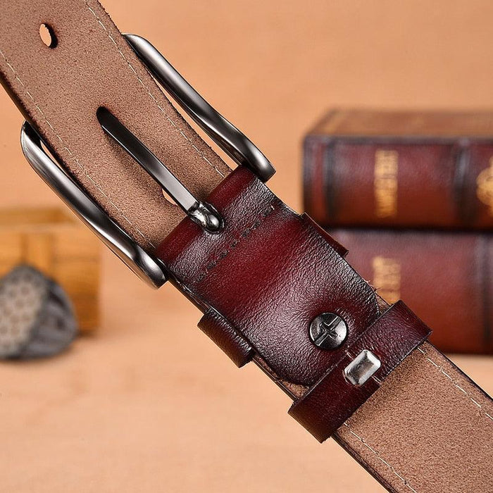 Sophisticated Leather Belt For Women, Nestani Model