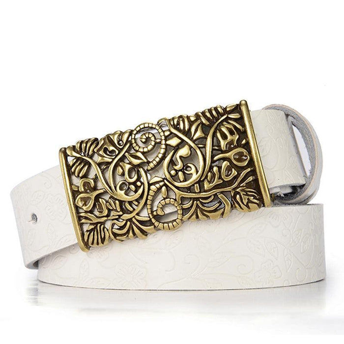 Unique Custom Leather Belt For Women, Rusudan Model