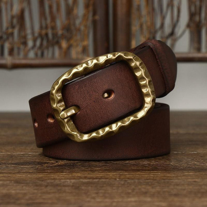 Minimalist Leather Belt For Women, Tahirah Model