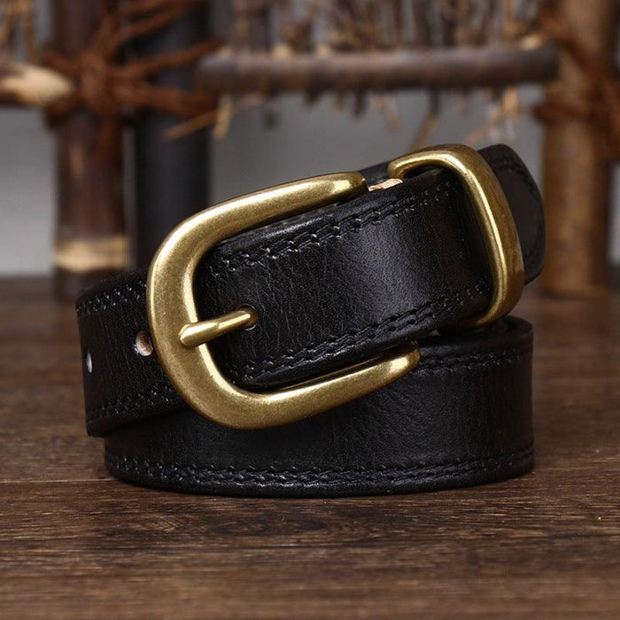 Minimalist Leather Belt For Women, Vishal Model