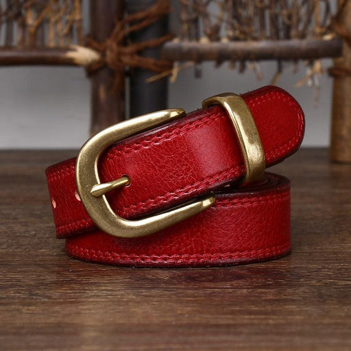 Minimalist Leather Belt For Women, Vishal Model