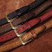 High-quality leather belt for men or women