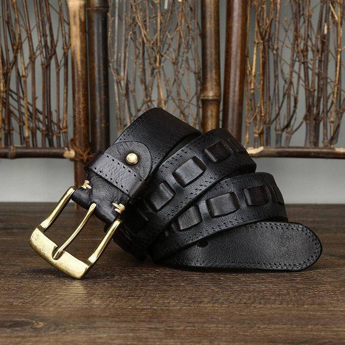 Genuine leather belt for men or women