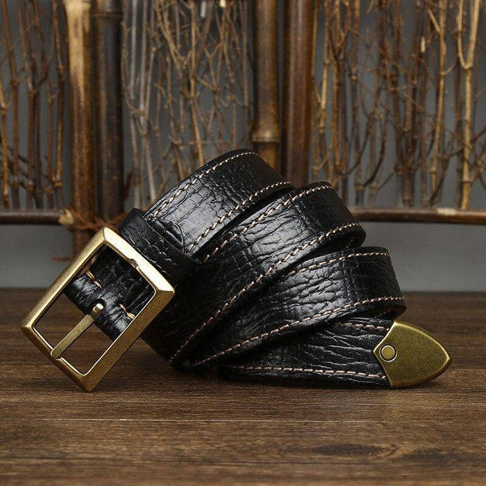 Handmade leather belt for men or women