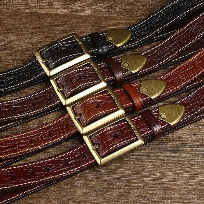 Genuine leather belt for men or women