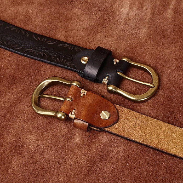Stylish leather belt for men or women