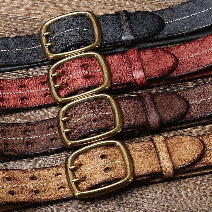 High-quality leather belts for men