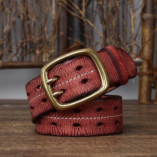 Unique Durable Leather Belt For Women, Pekhrari Model