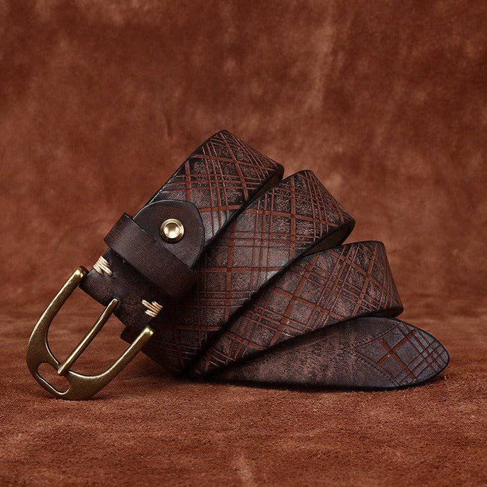 Designer leather belt for men or women