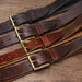 Designer leather belts for men