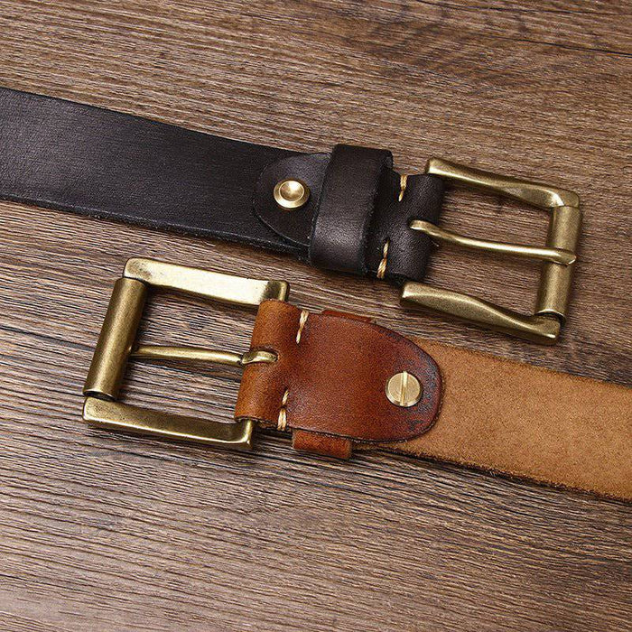 Custom leather belts for men