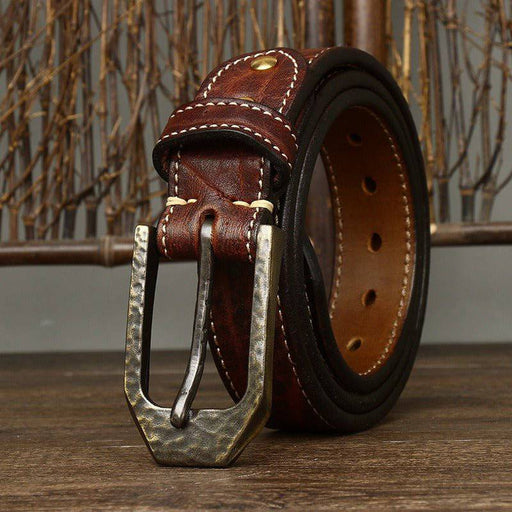 Men's eco-friendly leather belts